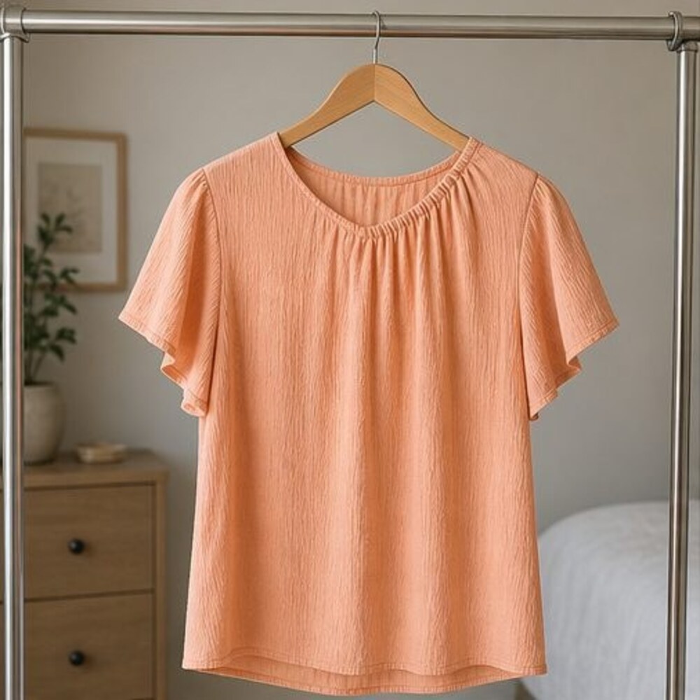 Sage Lace Trim Top